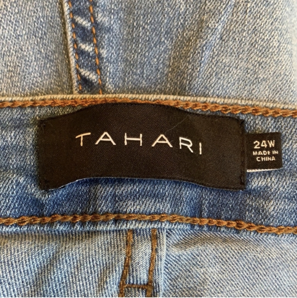 NWT Tahari Chloe Fit Tummy Tuck Slimming Skinny Jeans Size 24W - Picture 4 of 6